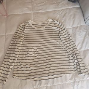 Striped long sleeve tee